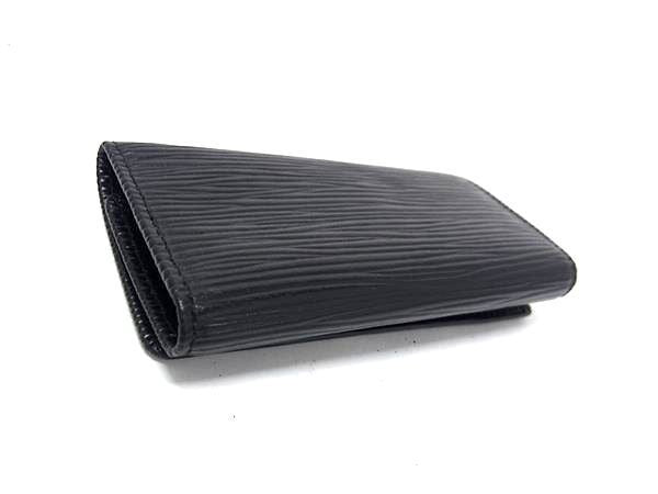 LOUIS VUITTON ルイヴィトン キーケース エピ ミュルティクレ4 M63822 ノワール(ブラック系) レザー ユニセックス ゴールド金具4連 美品