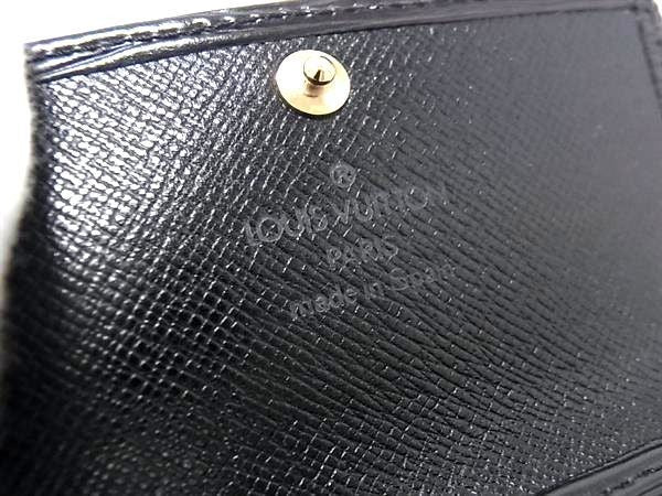 LOUIS VUITTON ルイヴィトン キーケース エピ ミュルティクレ4 M63822 ノワール(ブラック系) レザー ユニセックス ゴールド金具4連 美品