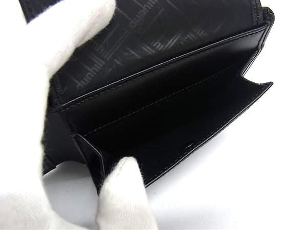 dunhill ダンヒル 二つ折り財布 コンフィデンシャル ブラック系 レザー メンズ ゴールド金具 超美品