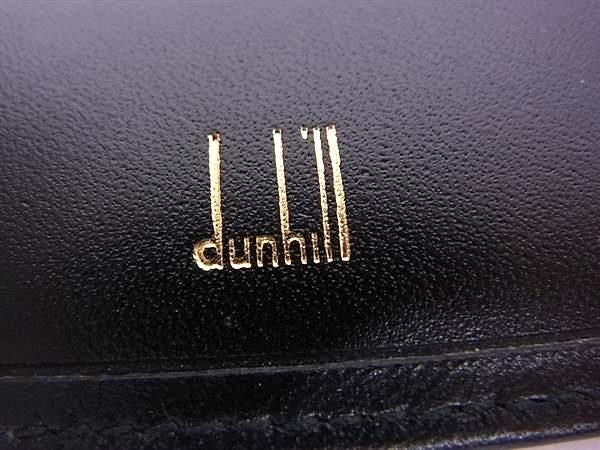dunhill ダンヒル 二つ折り財布 コンフィデンシャル ブラック系 レザー メンズ ゴールド金具 超美品