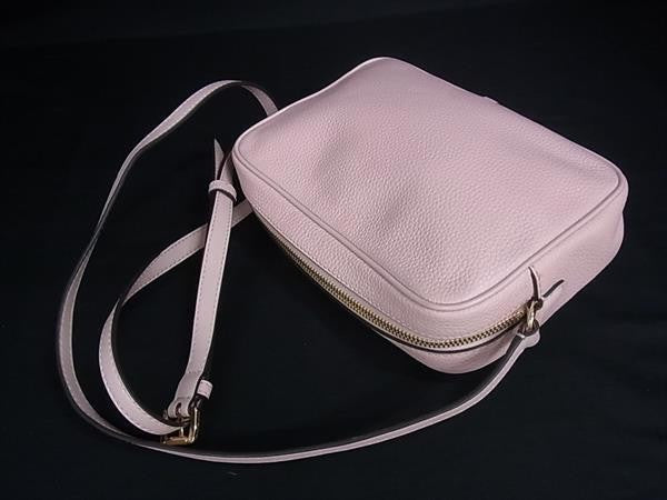 MICHAEL KORS マイケルコース ショルダーバッグ ジェットセットトラベル ラージ カメラバッグ 35R6GTVC7L ピンク系 レザー レディース ゴールド金具 超美品