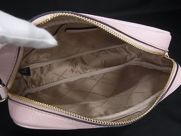 MICHAEL KORS マイケルコース ショルダーバッグ ジェットセットトラベル ラージ カメラバッグ 35R6GTVC7L ピンク系 レザー レディース ゴールド金具 超美品