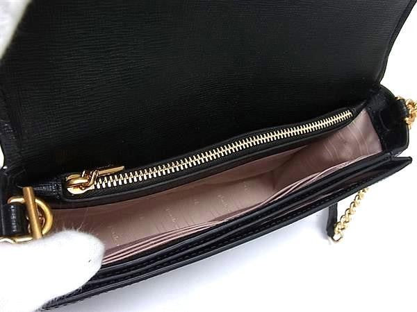 KATE SPADE ケイトスペード ショルダーバッグ モーガン K8925 ブラック系 レザー レディース ゴールド金具 チェーンショルダー ショルダーウォレット 超美品