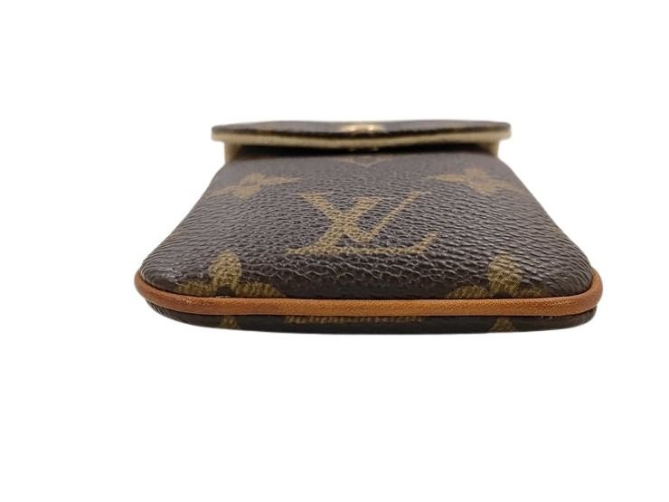 LOUIS VUITTON ルイヴィトン マルチケース モノグラム エテュイ テレフォンヌMM M66546 ブラウン系 PVC レザー ユニセックス ゴールド金具 美品