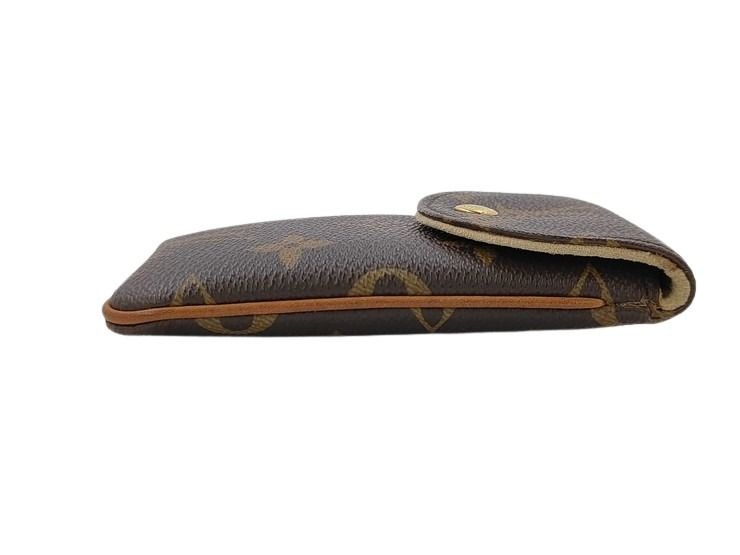 LOUIS VUITTON ルイヴィトン マルチケース モノグラム エテュイ テレフォンヌMM M66546 ブラウン系 PVC レザー ユニセックス ゴールド金具 美品