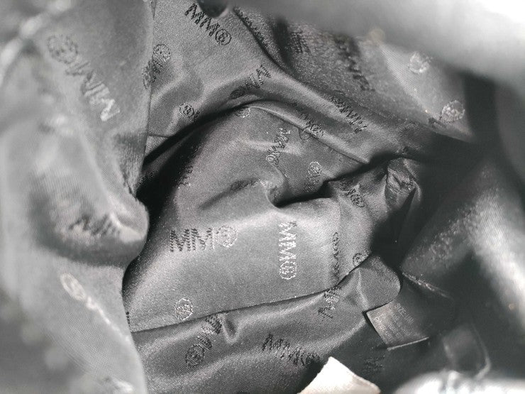 MM6 Maison Margiela メゾン マルジェラ ハンドバッグ ジャパニーズ クロスボディバッグ S54WD0106 ブラック系 レザー レディース シルバー金具 2WAY ショルダーバッグ 美品