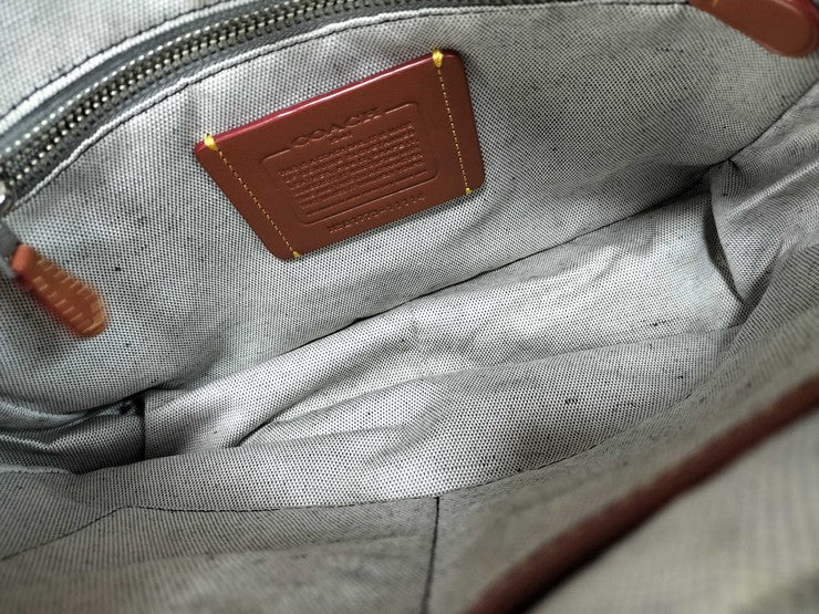 COACH コーチ ショルダーバッグ NASA コラボ 11114 チョーク マルチカラー系 グレインレザー メンズ シルバー金具 美品