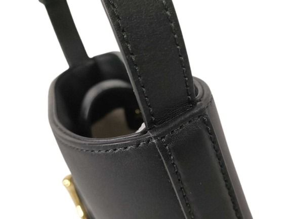 GUCCI グッチ ショルダーバッグ 73 ホースビット スモール バケットバッグ 833665 ブラック系 レザー レディース ゴールド金具 美品