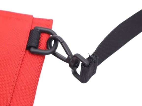 BALENCIAGA バレンシアガ ショルダーバッグ エクスプローラー フラットポーチ 618379 レッド系 ナイロンキャンバス メンズ サコッシュ 2WAY 美品