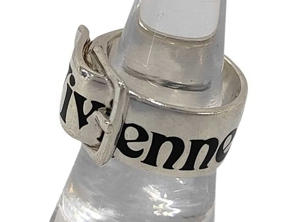 Vivienne Westwood ヴィヴィアンウエストウッド 指輪 ベルトリング シルバー系 SV925 ユニセックス ロゴ 美品
