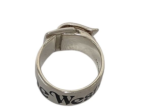 Vivienne Westwood ヴィヴィアンウエストウッド 指輪 ベルトリング シルバー系 SV925 ユニセックス ロゴ 美品