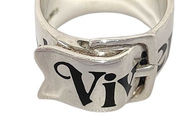 Vivienne Westwood ヴィヴィアンウエストウッド 指輪 ベルトリング シルバー系 SV925 ユニセックス ロゴ 美品