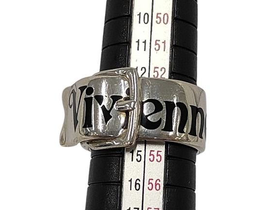 Vivienne Westwood ヴィヴィアンウエストウッド 指輪 ベルトリング シルバー系 SV925 ユニセックス ロゴ 美品