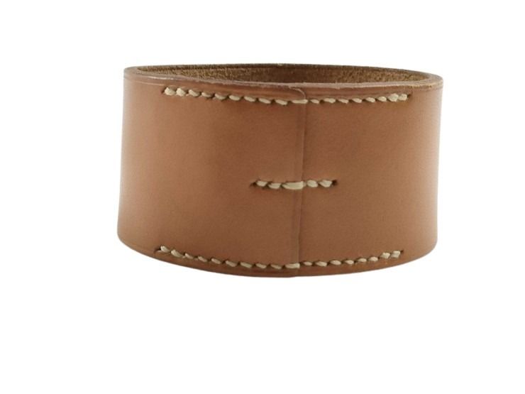 HERMES エルメス バングル プールトゥール ブラウン系 レザー レディース ブレスレット 美品