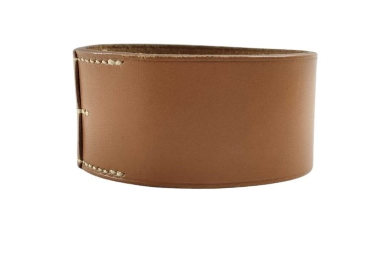HERMES エルメス バングル プールトゥール ブラウン系 レザー レディース ブレスレット 美品