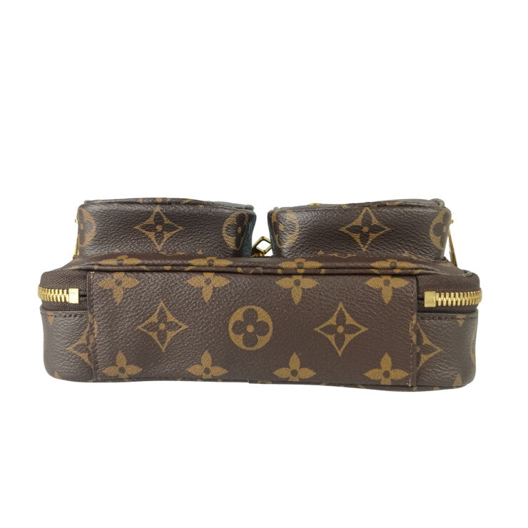 LOUIS VUITTON ルイヴィトン ショルダーバッグ ユーティリティクロスボディ M80446 ブラウン系 モノグラム ユニセックス ゴールド金具 美品