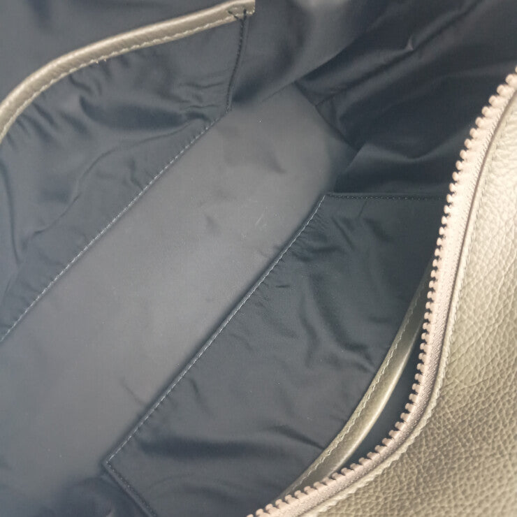 BALENCIAGA バレンシアガ ハンドバッグ カージップイーストウエスト 715048 カーキ系 レザー レディース 2WAY ショルダーバッグ 美品