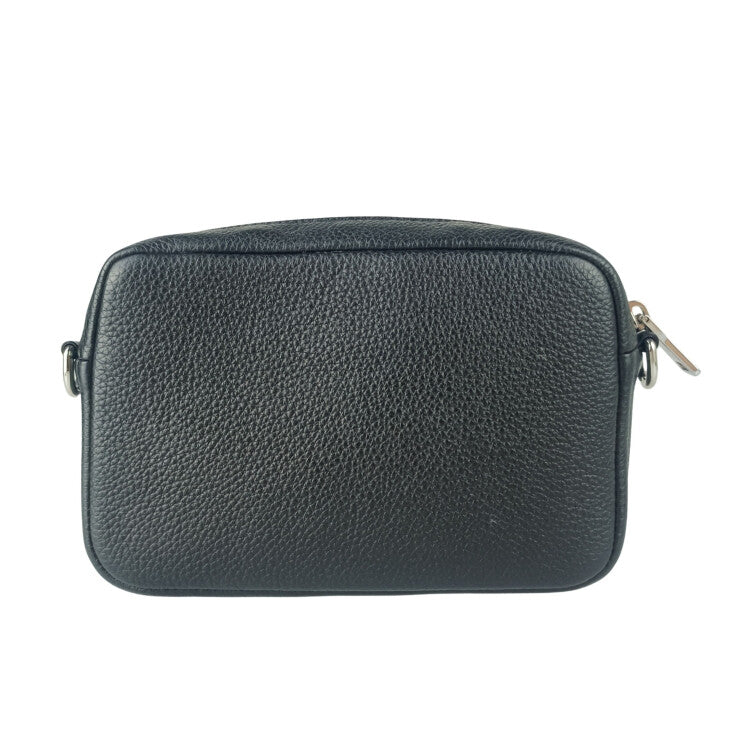 PRADA プラダ ショルダーバッグ 1BH192 ブラック系 ヴィッテロダイノソフトレザー ユニセックス 2WAY シルバー金具 美品