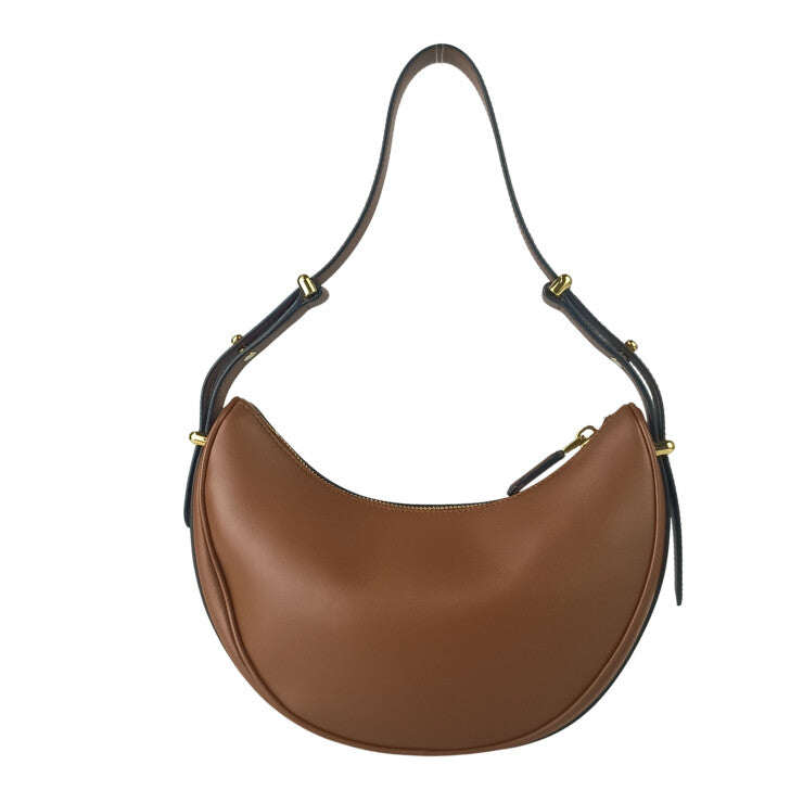 PRADA プラダ ハンドバッグ アーケ スモール 1BC194 ブラウン系 レザー レディース トライアングルロゴ ゴールド金具 超美品