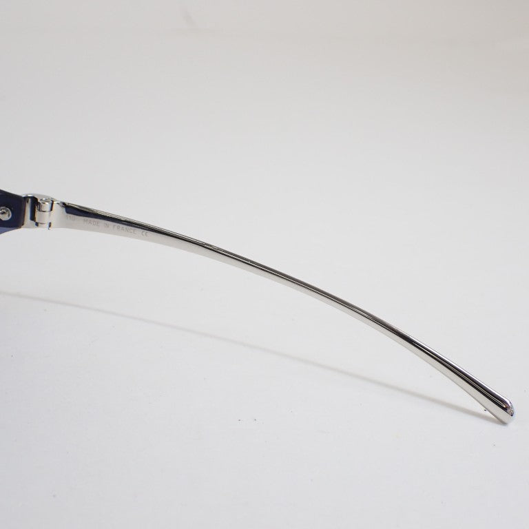 Cartier カルティエ サングラス パンテール T8200614 ブルー シルバー メタル ユニセックス 美品