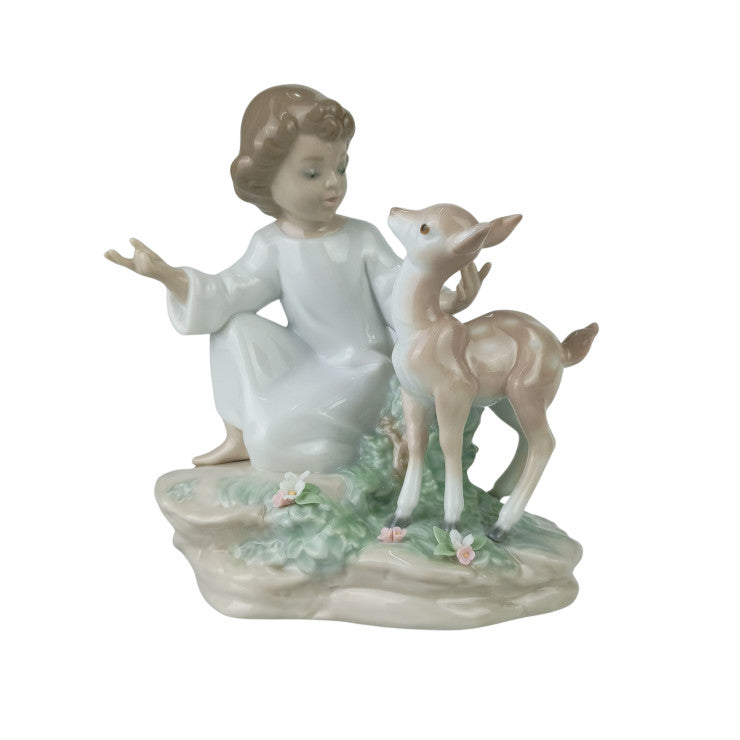 LLADRO リヤドロ 置物 平和の王国 (導く子ども) 6928 マルチカラー ポーセリン ユニセックス 絶版 美品
