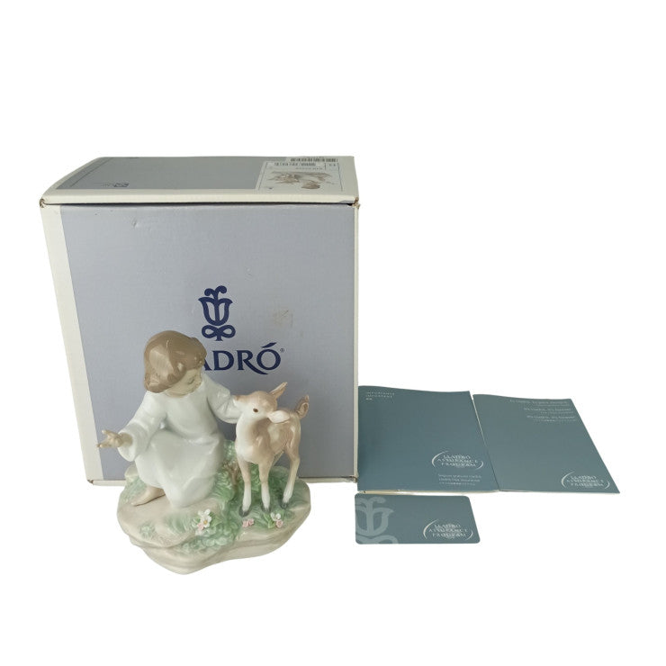 LLADRO リヤドロ 置物 平和の王国 (導く子ども) 6928 マルチカラー ポーセリン ユニセックス 絶版 美品