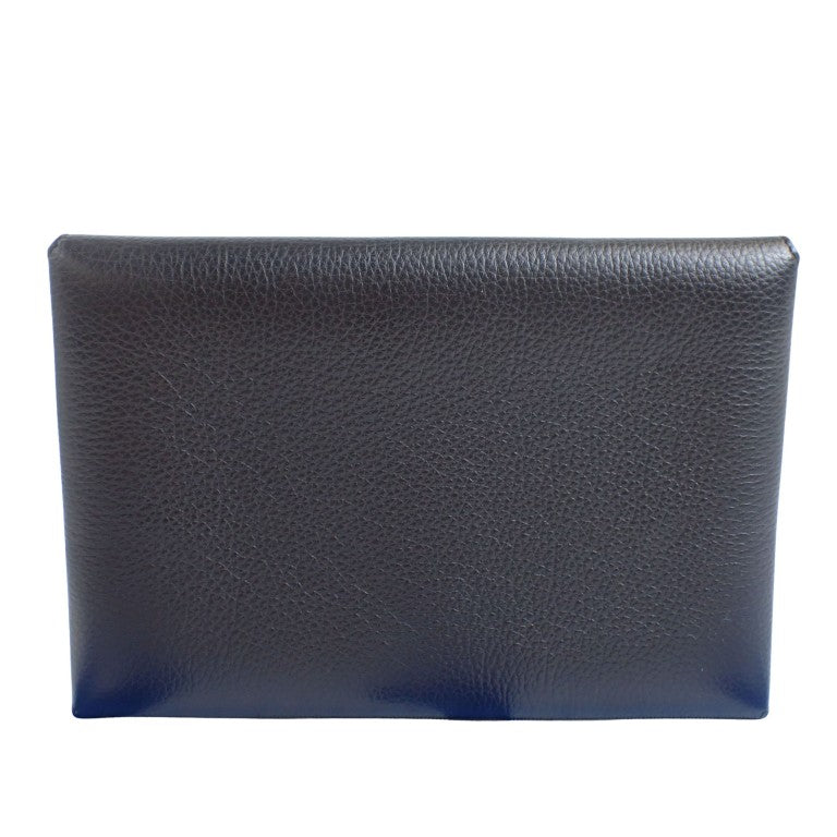 LOEWE ロエベ ポーチ アナグラム エンベロープポーチ ブラック レザー ユニセックス 美品