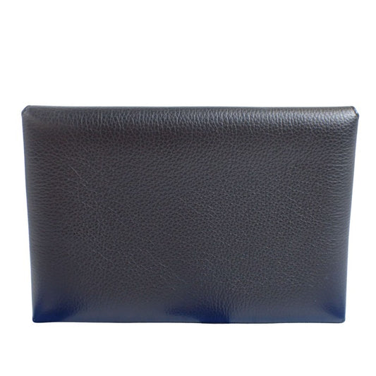 LOEWE ロエベ ポーチ アナグラム エンベロープポーチ ブラック レザー ユニセックス 美品