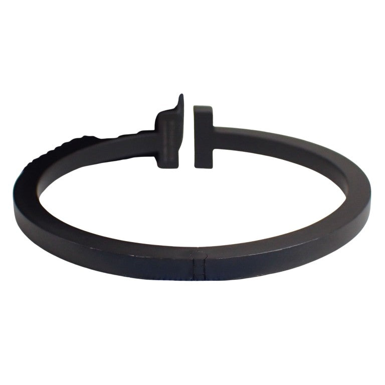 Tiffany&Co. ティファニー バングル Tスクエア ブラック ステンレス レディース 美品