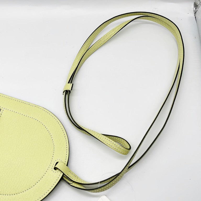 HERMES エルメス スマートフォンケース ポーチ インザループトゥーゴーGM イエロー系 シェーブル レディース 美品