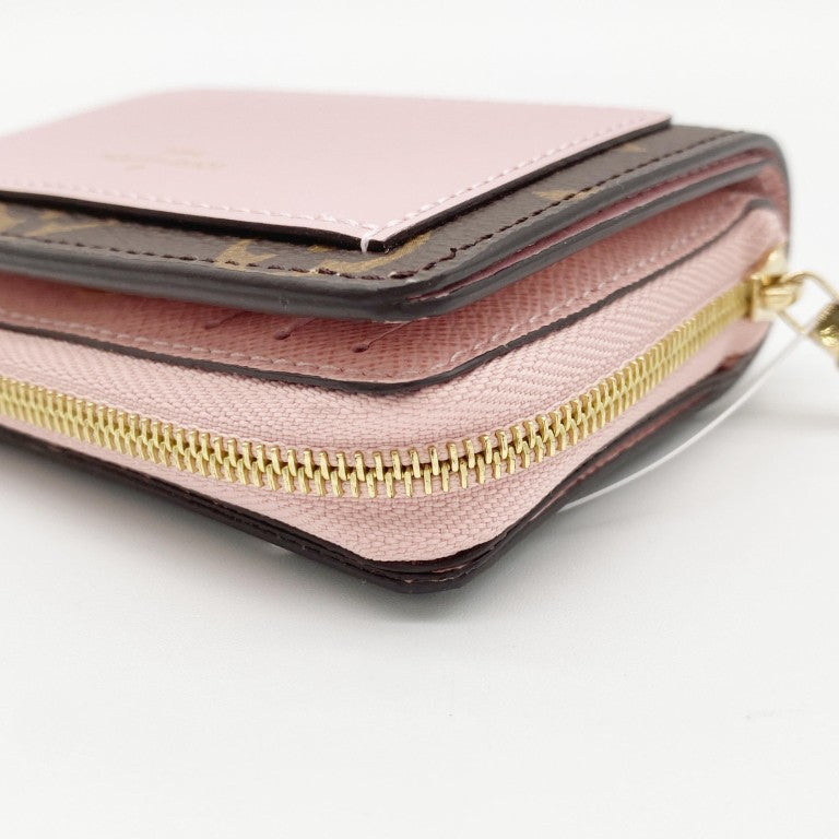 LOUIS VUITTON ルイヴィトン 財布 ポルトフォイユ･ルー M82378 ローズバレリーヌ モノグラム レディース 二つ折り財布 美品