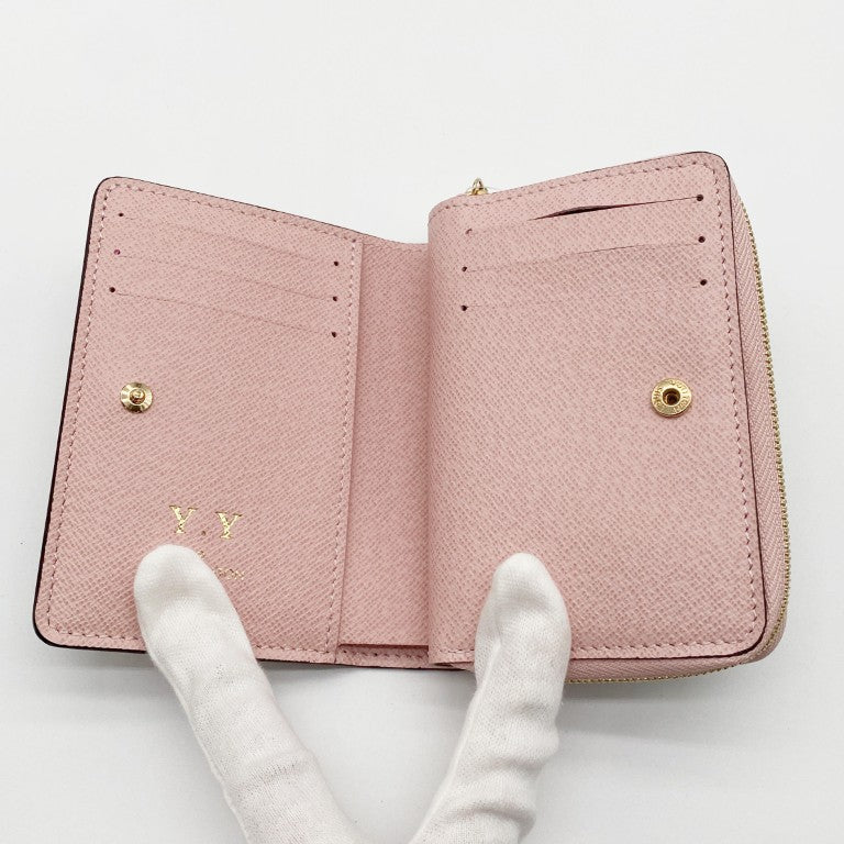 LOUIS VUITTON ルイヴィトン 財布 ポルトフォイユ･ルー M82378 ローズバレリーヌ モノグラム レディース 二つ折り財布 美品