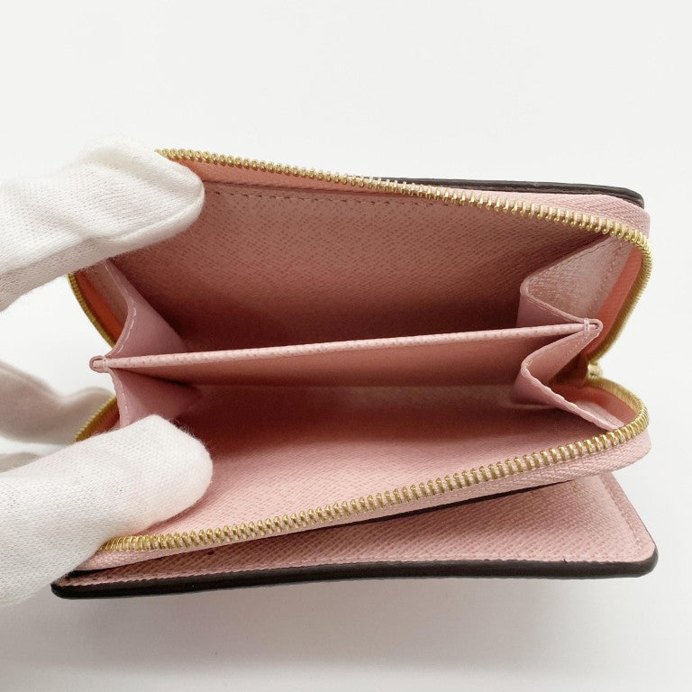 LOUIS VUITTON ルイヴィトン 財布 ポルトフォイユ･ルー M82378 ローズバレリーヌ モノグラム レディース 二つ折り財布 美品