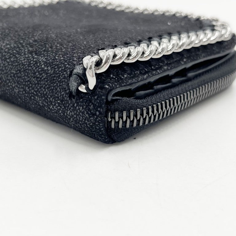 STELLA McCARTNEY ステラマッカートニー 財布 ファラベラ 581236 W9132 ブラック ポリエステル レディース 2つ折り財布 美品