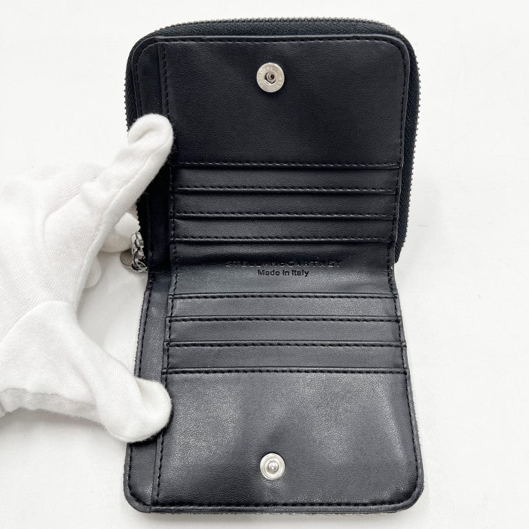 STELLA McCARTNEY ステラマッカートニー 財布 ファラベラ 581236 W9132 ブラック ポリエステル レディース 2つ折り財布 美品