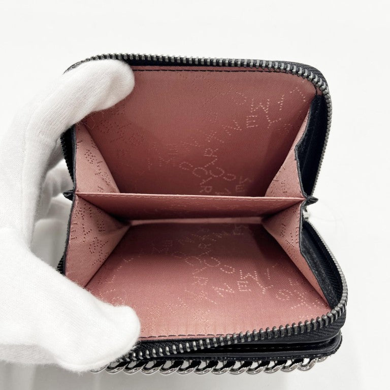 STELLA McCARTNEY ステラマッカートニー 財布 ファラベラ 581236 W9132 ブラック ポリエステル レディース 2つ折り財布 美品