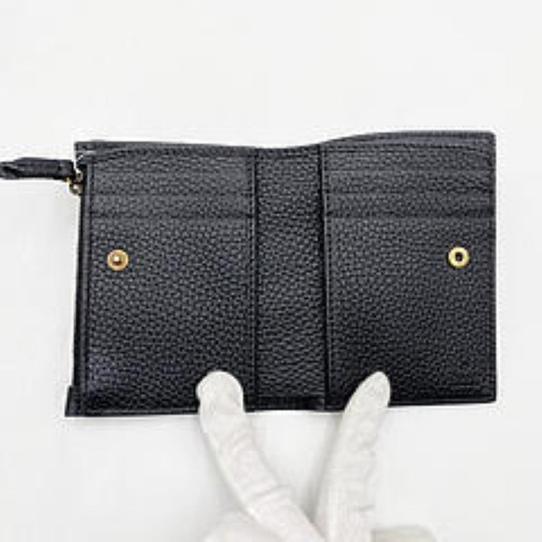 GUCCI グッチ 財布 インターロッキングG 750459 ブラック レザー レディース 2つ折り財布 新品未使用展示品
