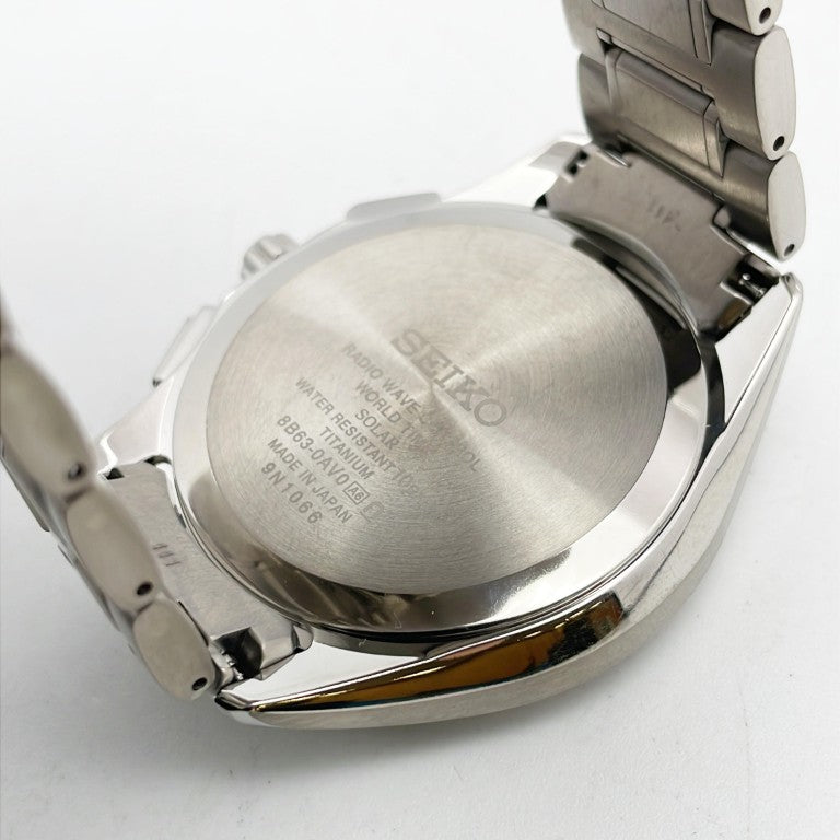 SEIKO セイコー 時計 ブライツ スタンダードライン SAGA289 8B630AV0 ブラック シルバー チタン メンズ アナログ 美品