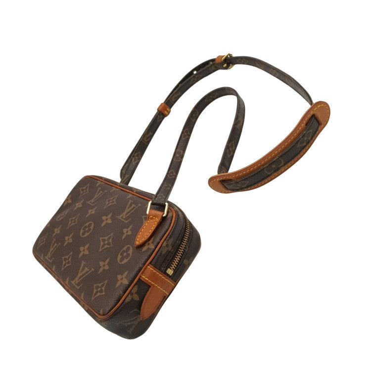 LOUIS VUITTON ルイヴィトン ショルダーバッグ モノグラム マルリー バンドリエール M51828 ブラウン PVC レザー ユニセックス ポシェット 美品