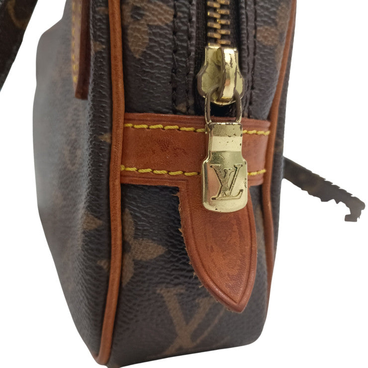 LOUIS VUITTON ルイヴィトン ショルダーバッグ モノグラム マルリー バンドリエール M51828 ブラウン PVC レザー ユニセックス ポシェット 美品