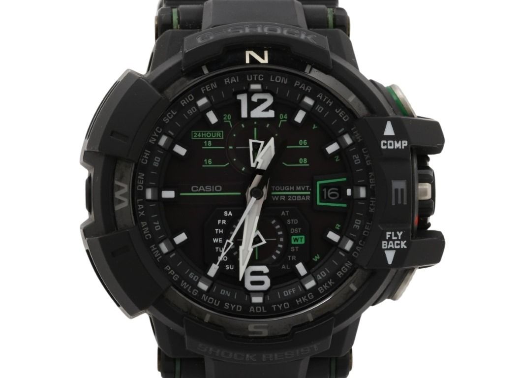 CASIO カシオ 腕時計 G-SHOCK MASTER OF G - AIR GRAVITYMASTER GW-A1100-1A3JF ブラック系 樹脂 メンズ アナログ 美品