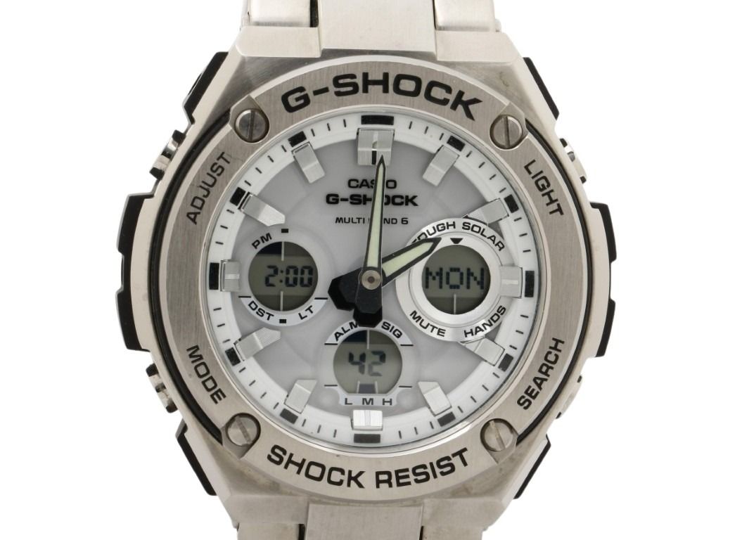 CASIO カシオ 腕時計 G-SHOCK G-STEEL GST-W100 Series GST-W110D-7AJF ホワイト シルバー系 樹脂／ステンレススチール メンズ アナデジ