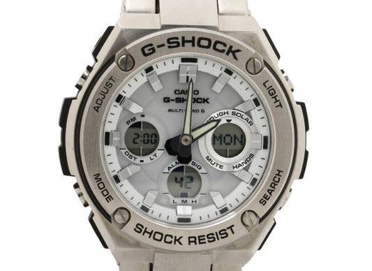 CASIO カシオ 腕時計 G-SHOCK G-STEEL GST-W100 Series GST-W110D-7AJF ホワイト シルバー系 樹脂／ステンレススチール メンズ アナデジ