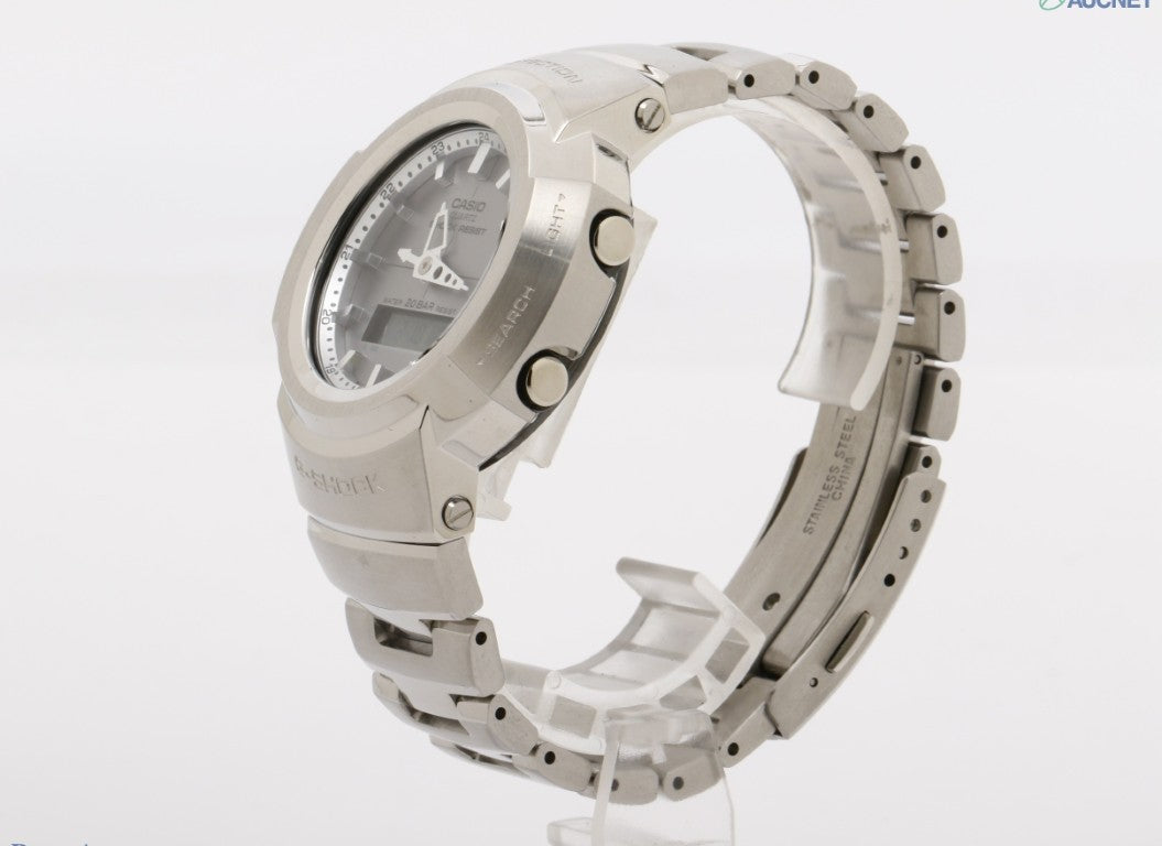 CASIO カシオ 腕時計 G-SHOCK FULL METAL AW-500 SERIES AWM-500D-1A8JF グレー シルバー系 ステンレススチール メンズ アナデジ 超美品