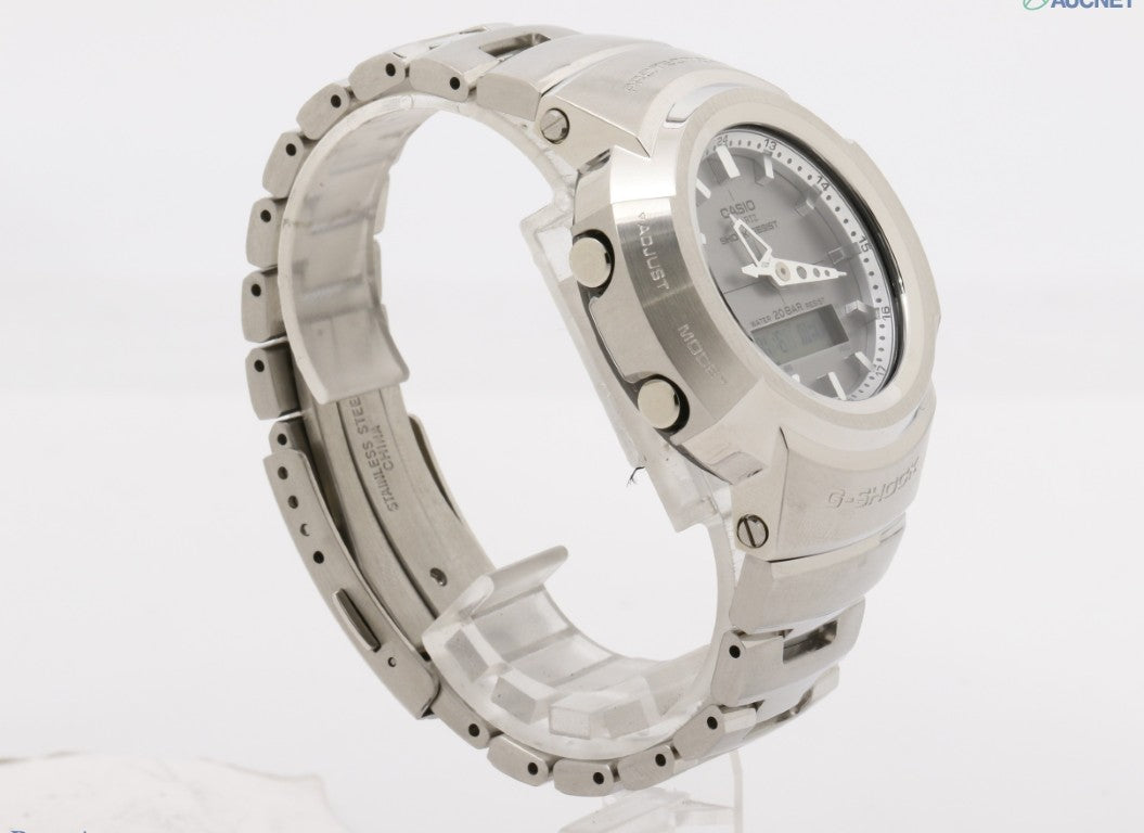 CASIO カシオ 腕時計 G-SHOCK FULL METAL AW-500 SERIES AWM-500D-1A8JF グレー シルバー系 ステンレススチール メンズ アナデジ 超美品