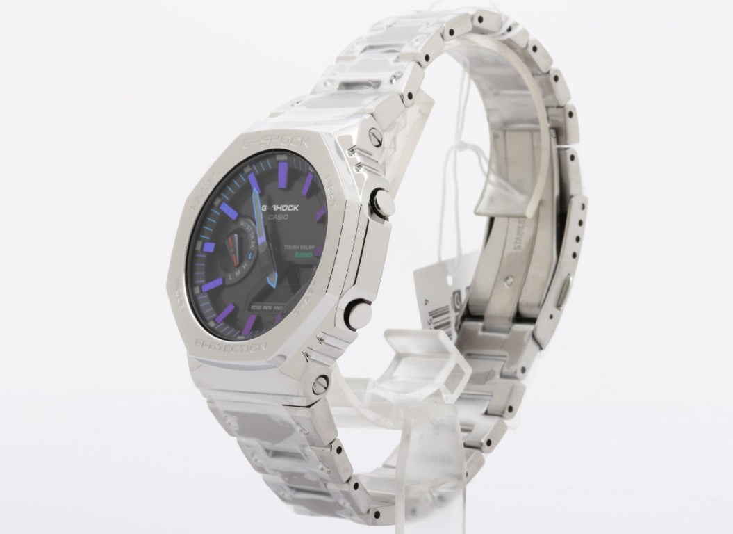 CASIO カシオ 腕時計 G-SHOCK FULL METAL 2100 Series GM-B2100PC-1AJF ブラック シルバー系 ステンレススチール メンズ アナデジ 新品未使用展示品