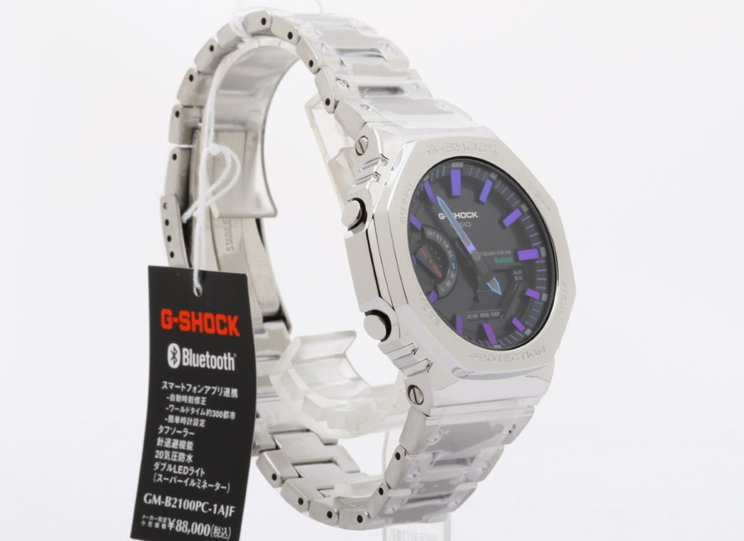 CASIO カシオ 腕時計 G-SHOCK FULL METAL 2100 Series GM-B2100PC-1AJF ブラック シルバー系 ステンレススチール メンズ アナデジ 新品未使用展示品