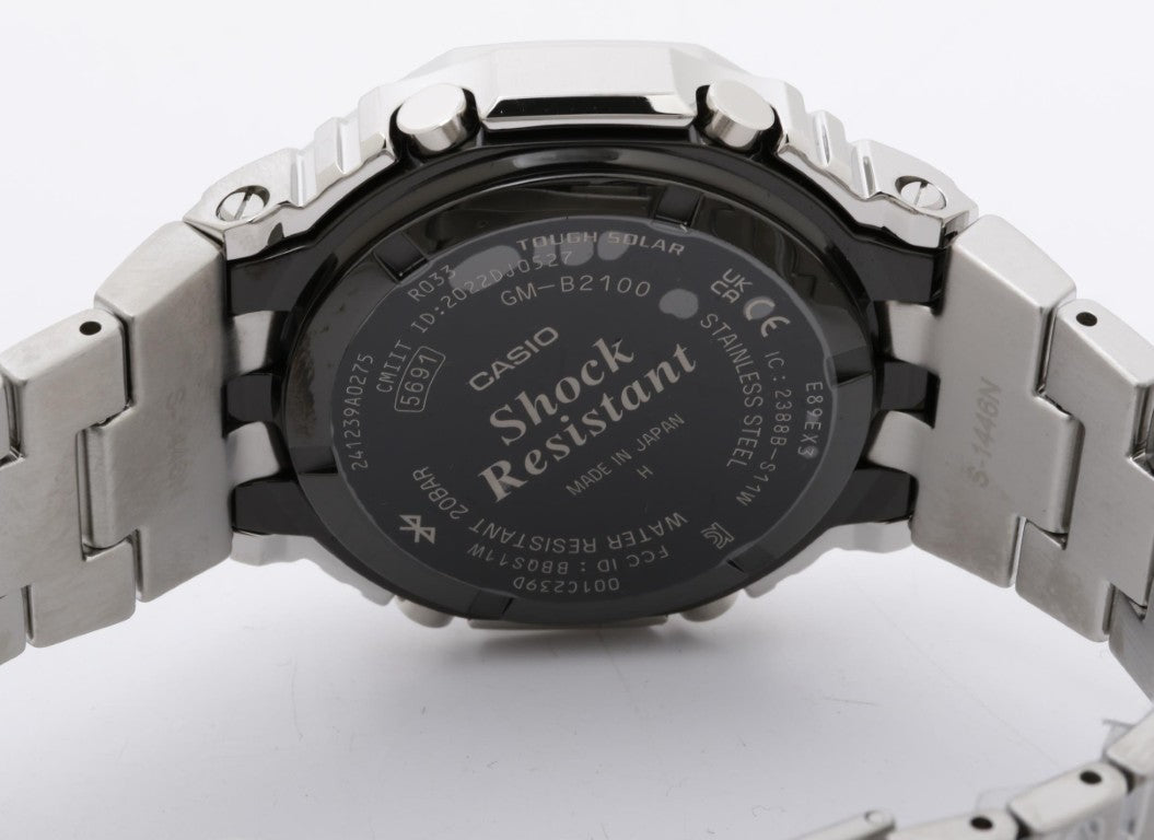 CASIO カシオ 腕時計 G-SHOCK FULL METAL 2100 Series GM-B2100PC-1AJF ブラック シルバー系 ステンレススチール メンズ アナデジ 新品未使用展示品