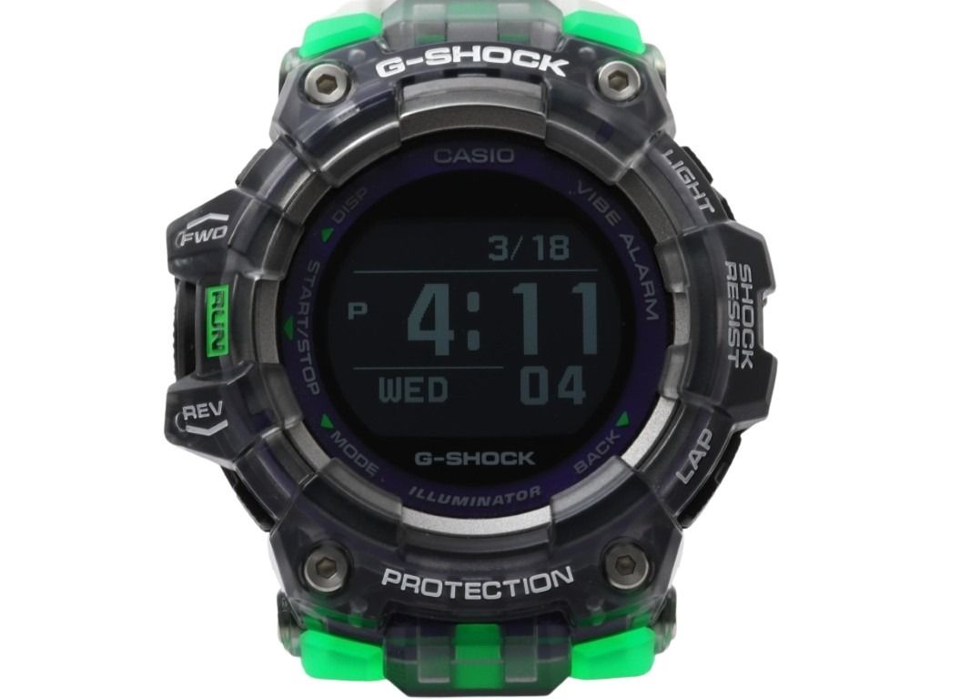 CASIO カシオ 腕時計 G-SHOCK G-SQUAD GBD-100 SERIES GBD-100SM-1A7 ブラック グリーン ホワイト系 樹脂 メンズ デジタル 新品未使用展示品