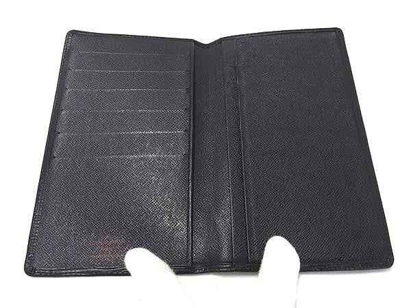 LOUIS VUITTON ルイヴィトン 長財布 ポルトシェキエ カルト クレディ M63732 ブラック系 エピ レザー メンズ 二つ折り財布 札入れ 美品